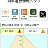 JR北海道-運航状況ページのスクショ(2026/01/31現在)