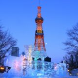 大通公園の氷像-マジックアワー