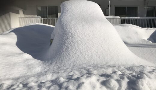 札幌方面の大雪はようやく止みましたが、コカングーさんに積もったこの雪どうしましょう…